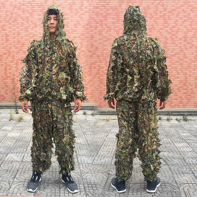 Tuta Ghillie Mimetica 3D NINAT - Abbigliamento Camouflage Per Caccia E Outdoor - Foto 7