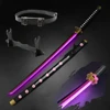 41″ Light Up Roronoa Zoro Swords Katana Japanese Anime Cosplay Samurai Sword Shusui Enma Kitetsu with Sword holder And Belt 1