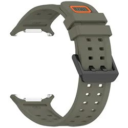 Official Sport Band - Premium Marine Silicone Bracelet - Galaxy 8 40mm 44mm (Dark Green)
