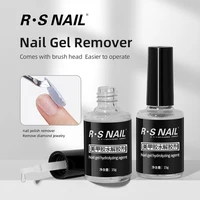 RS NAIL 10ml Nail Glue Remover False Nails Tips Rhinestone Remover Tools Transparent Fast Dissolve Degreaser Liquid Glue 2