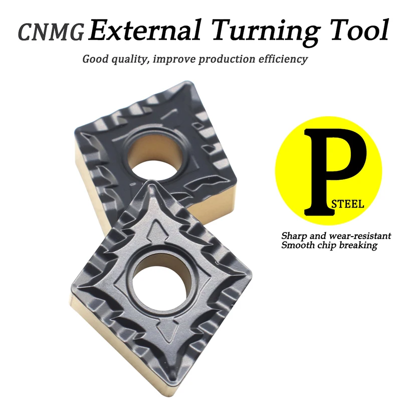 

10PCS Carbide Insert CNMG120404 CQ PC4225 CNMG431 External Turning Tools CNMG 120404 Lathe Cutter Tool Turning Insert