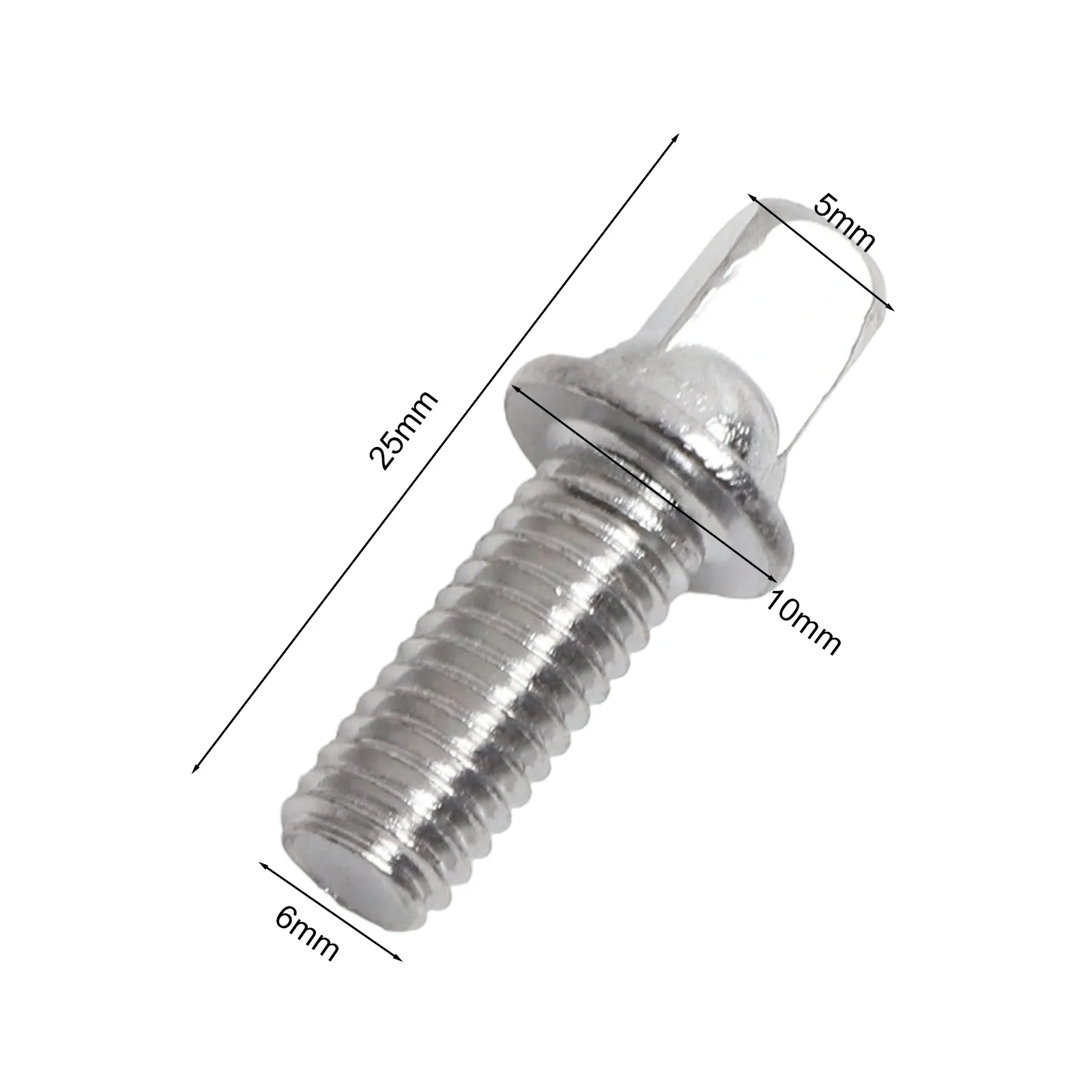 6 stücke Trommel Spannstange Schrauben 20/25/25mm Metall Gewinde Außen Quadratische Schrauben Für Snare Drum bolzen Zubehör – Detail 13