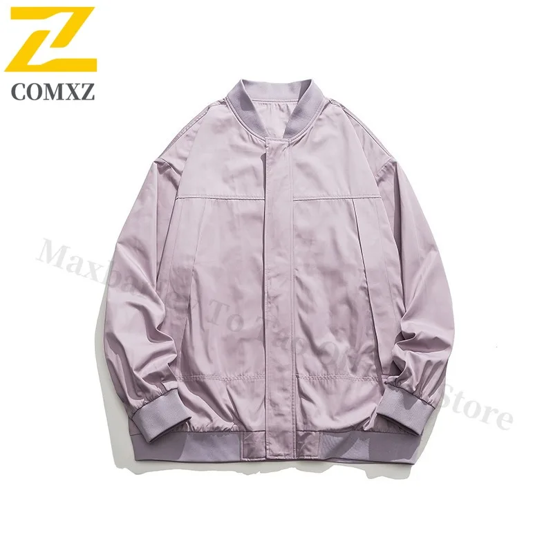 ​Men MA1 Bomber Jacket American Style Retro Workwear Baseball Coat Spring Autumn Loose Functional Windbreaker Casual Outerwear​