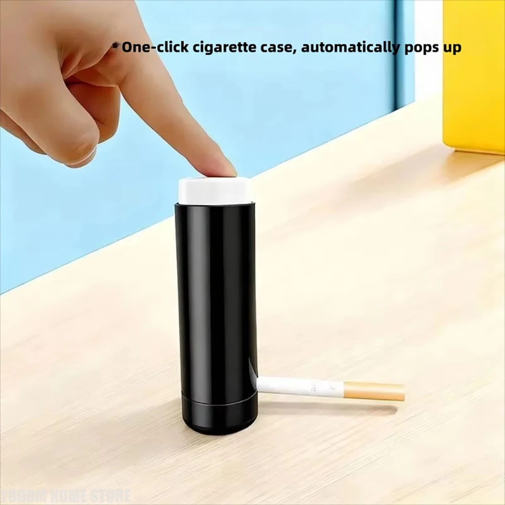 Deluxe Automatic Pop-Up Cigarette Case with One-Button Ejection and 7-Slot Storage