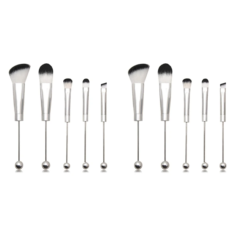 

2 шт., кисти для макияжа с бисером и силиконовыми бусинами