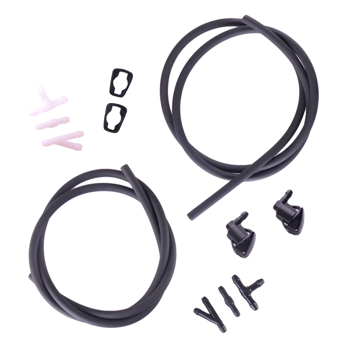 1 Pair Car Windshield Wiper Washer Spray Nozzle Jet Hose Kit 55372143AB
