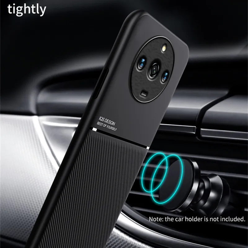 Luxury Magnetic Leather Phone Case with Soft Bumper Back Cover