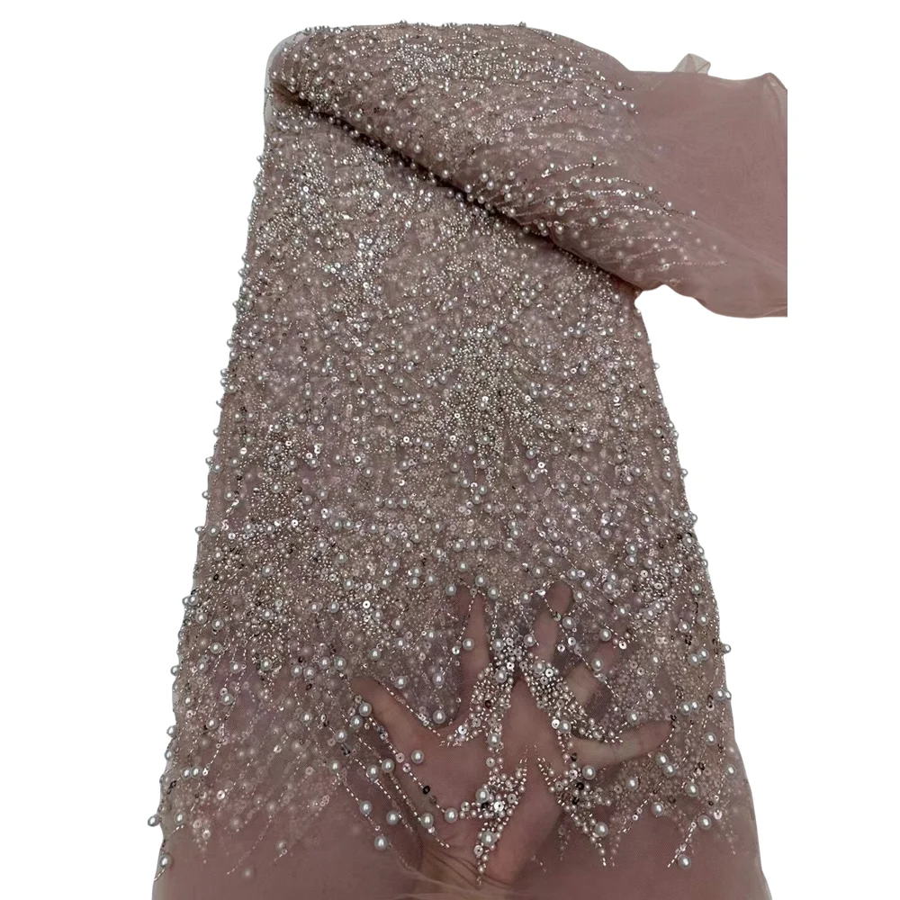 

Африканская искусственная кружевная ткань, вышивка, французские бусины, кружевная ткань с искусственным кружевом для платья