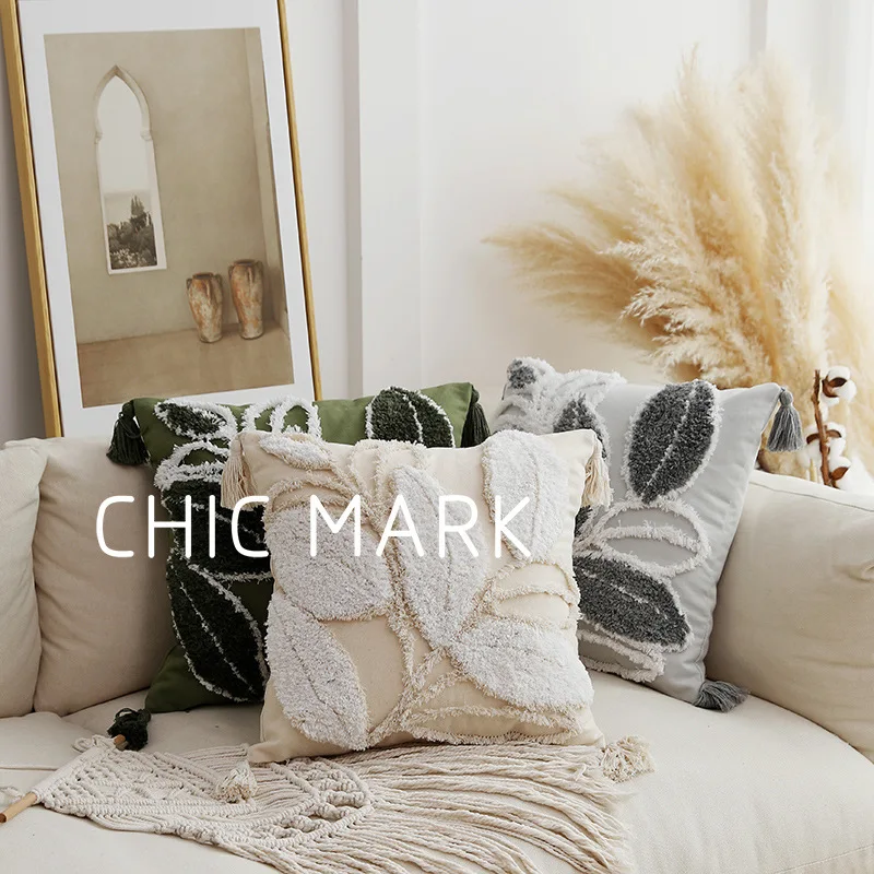 

1 pcs National fashion ins bohemian Cushion Cover moroccoThrow Pillow Covers with Tufted Tassel for Sofa living room decoration