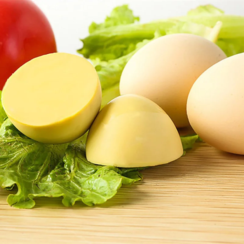 Egg Scrambler Hand Egg Shaker Mixer Food Grade Silicone Yolk White Mix Manual Tool Convenient Golden Maker for Kids