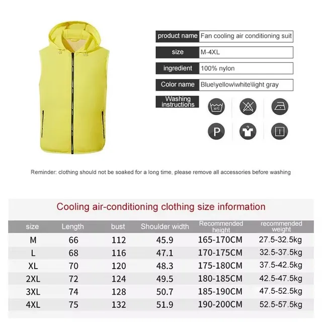 Ultralight Summer Cooling Fan Vest 5
