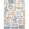 creative flannel blanket - Personalized gift blanket customized with boy's name printed on air conditioning blanket 1