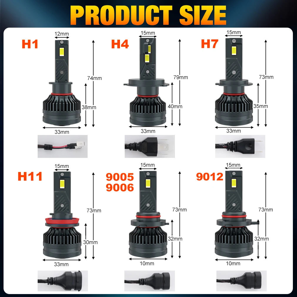 18LED　D2S/D4S HB3HB4 H11H8H16 H4 H3H7H1 18LED D2S/D4S HB3HB4 H11H8H16 H4 H3H7H1 2pcs 80W Canbus H1