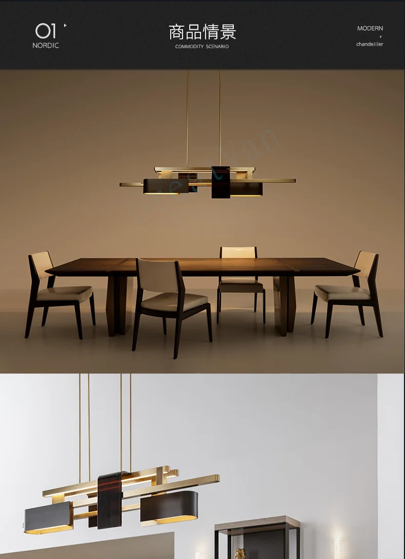 Pendant Light - Post Modern Nordic Chandelier Detail