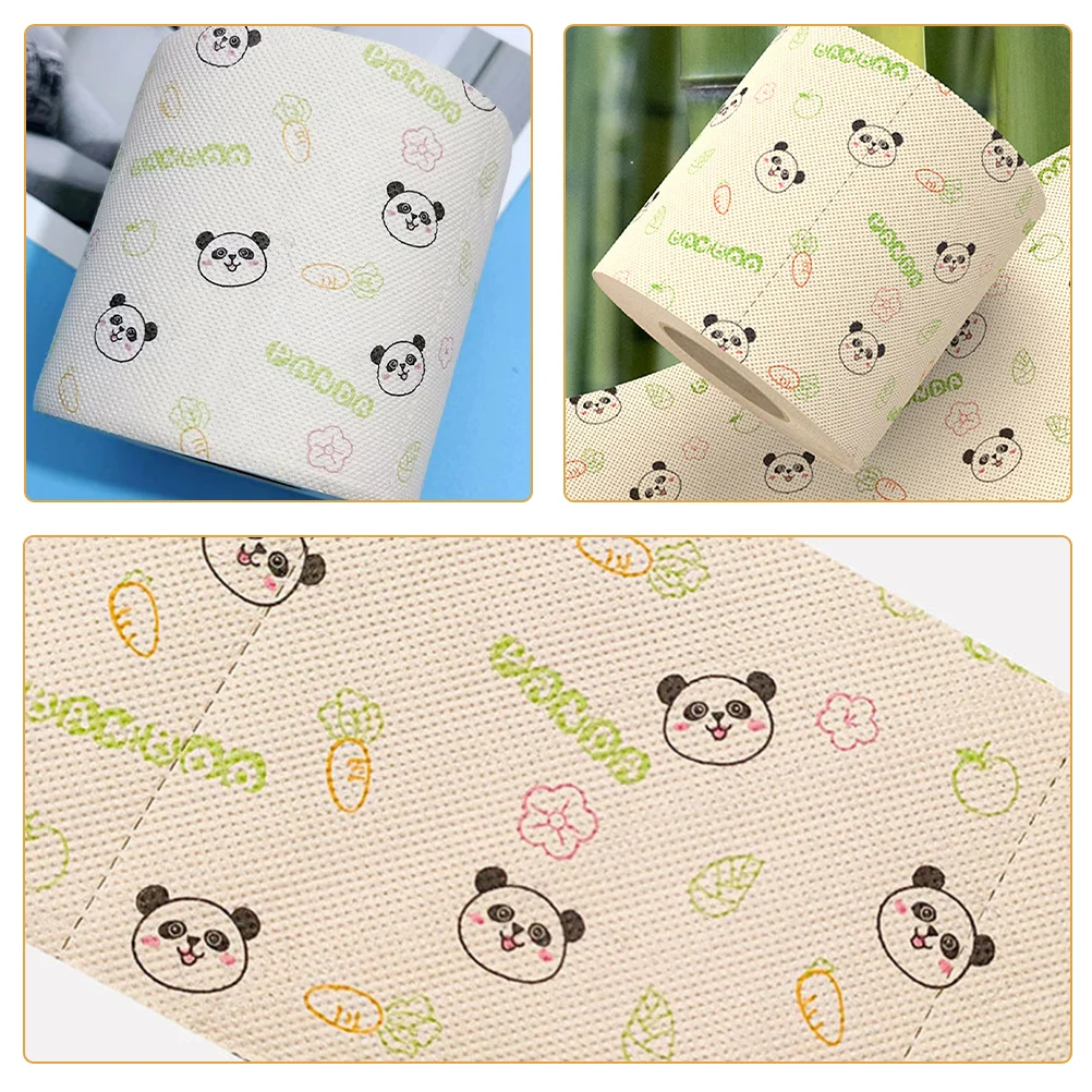 Fancy Toilet Paper Novelty Towels Tissues with Printed Pattern Patterned Bamboo