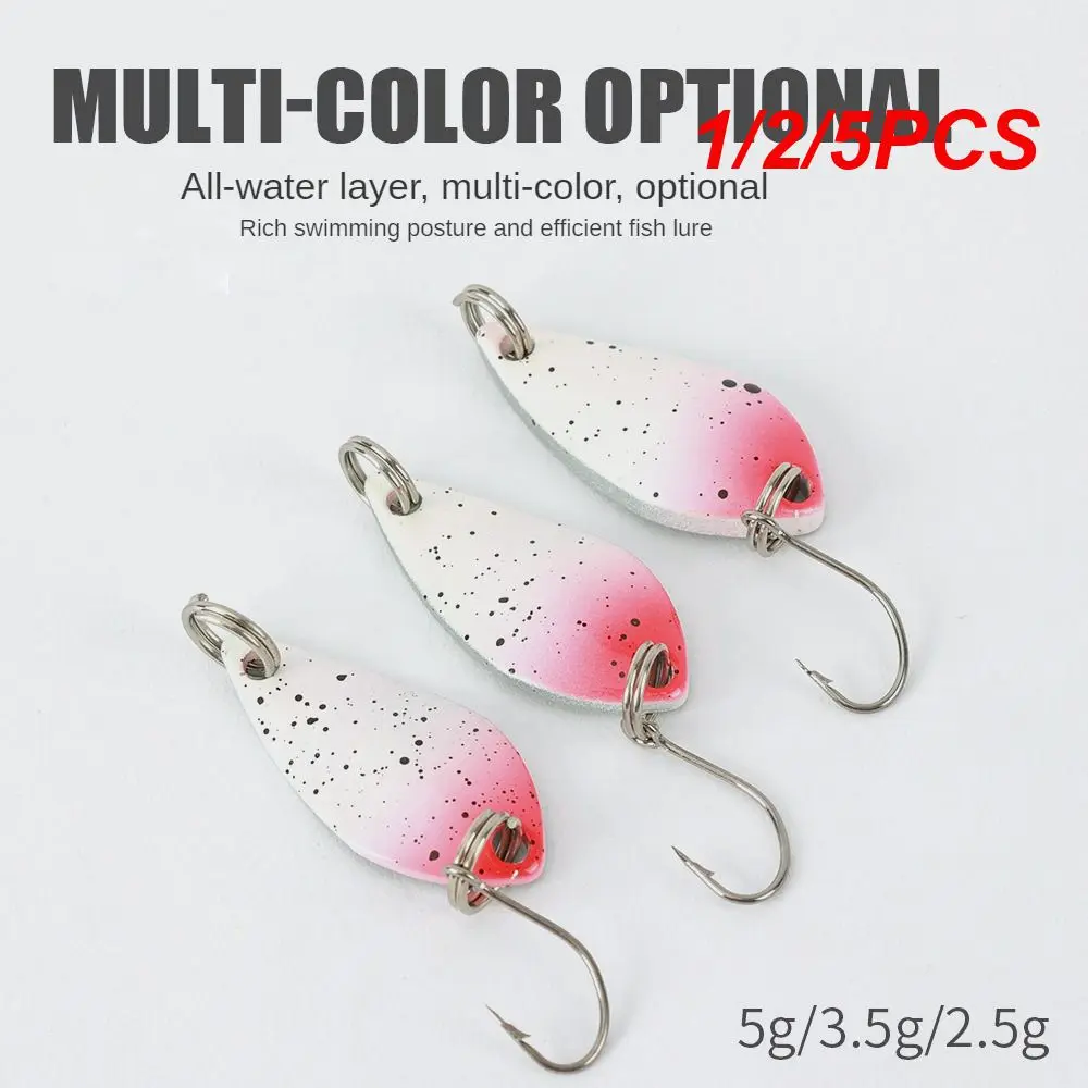 

1/2/5PCS Mini Popper Fishing Lures 4.3cm 4g Topwater Hard Bait Artificial Wobblers Plastic Pesca Fishing Tackle with 10# Feather