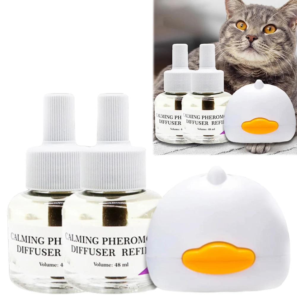 Cat Pheromones Calming Diffuser Relieve Anxiety Stress Cat Calming Diffuser Anti Anxiety Calm Diffusers Fits All Cats