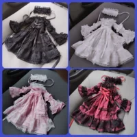 30cm 1/4 1/6 bjd bébé vêtements 1/4 poupée cour lolita jupe SD robe rétro robe de princesse 1