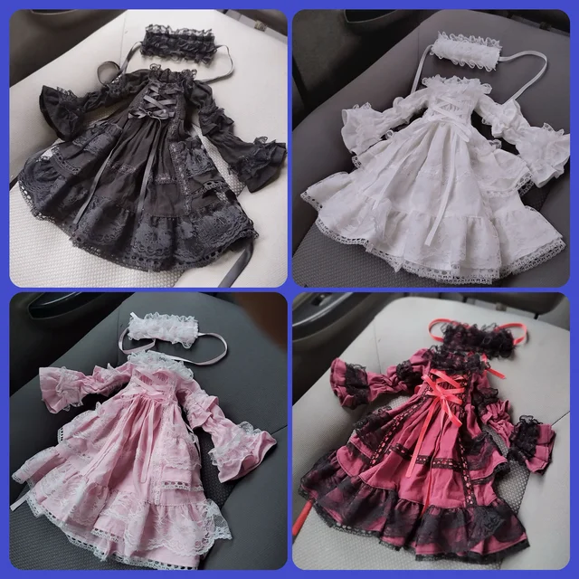 30cm 1/4 1/6 bjd bébé vêtements 1/4 poupée cour lolita jupe SD robe rétro robe de princesse 1