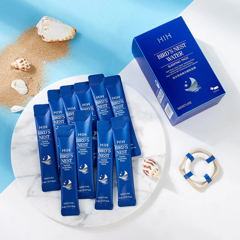 Ocean Bird's Nest Sleeping Face Masks Repair Moisturizing Firming Brightening Shrink Pores Oil Control Facial Mask Skin Care