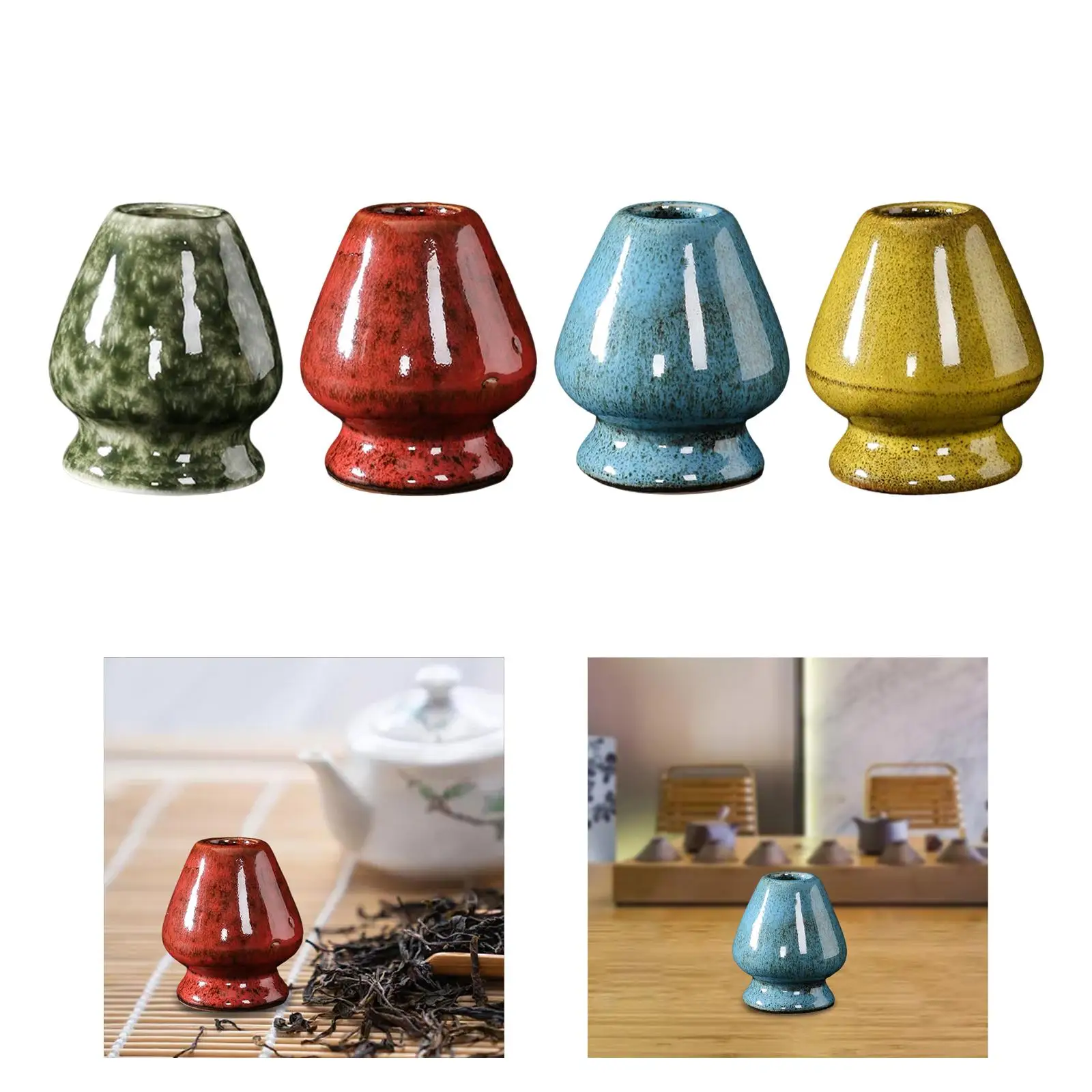 Matcha Whisk Stand Matcha Ceremony Starter Tea Tool Handmade Keep Whisk Shape Teaware Chasen Stand for Professional