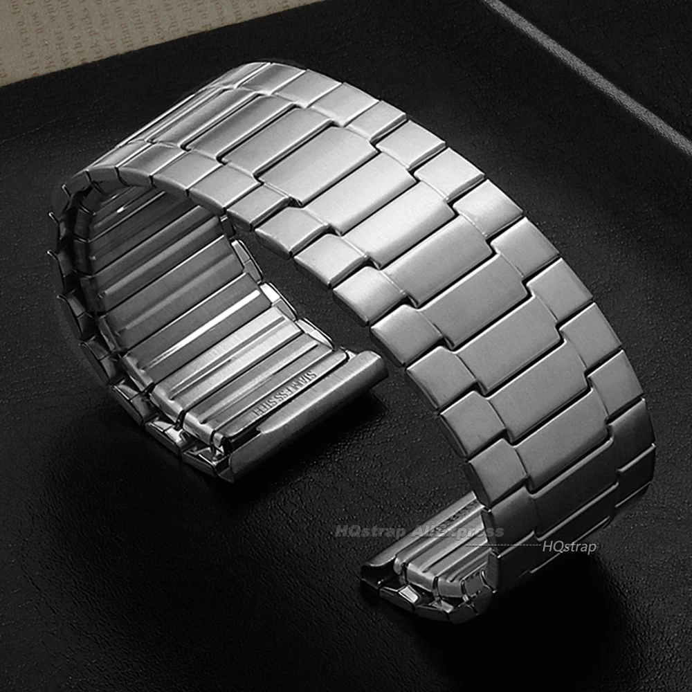 Universal Elastic Metal Expansion Watch Band - 22mm Adjustable Strap