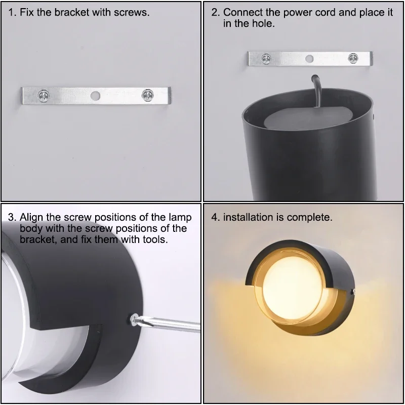 Modern Led Wall Lamp Outdoor Waterproof Lights Porche Garden Corridor Villa Garden Balcony Indoor Home Decor wall light