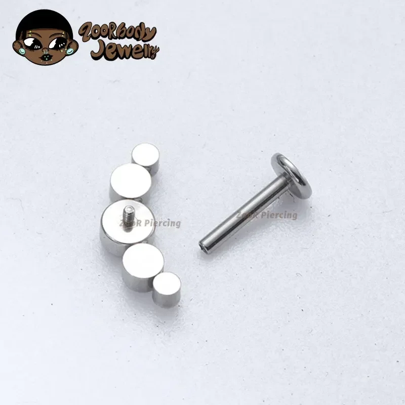 Body Piercing Jewelry G23 Titanium 16G 18G Internal Thread Labret Lip Cartilage Earrings