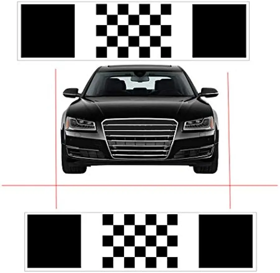 Car 360 Panoramic System Camera Calibration Clothes 2/4 Pcs Standard Debugging 440*120CM 3D Bird View Surround Check Safe Drive Car 360 Calibration Cloth