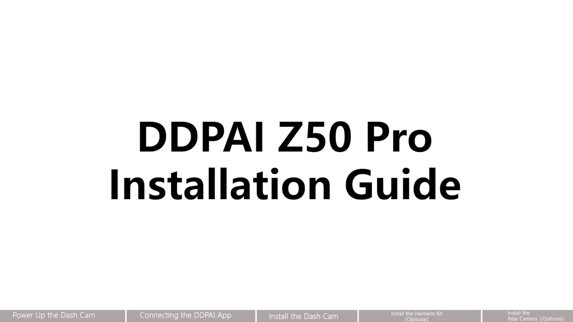 DDPAI Dash Cam Z50 Pro Video Preview