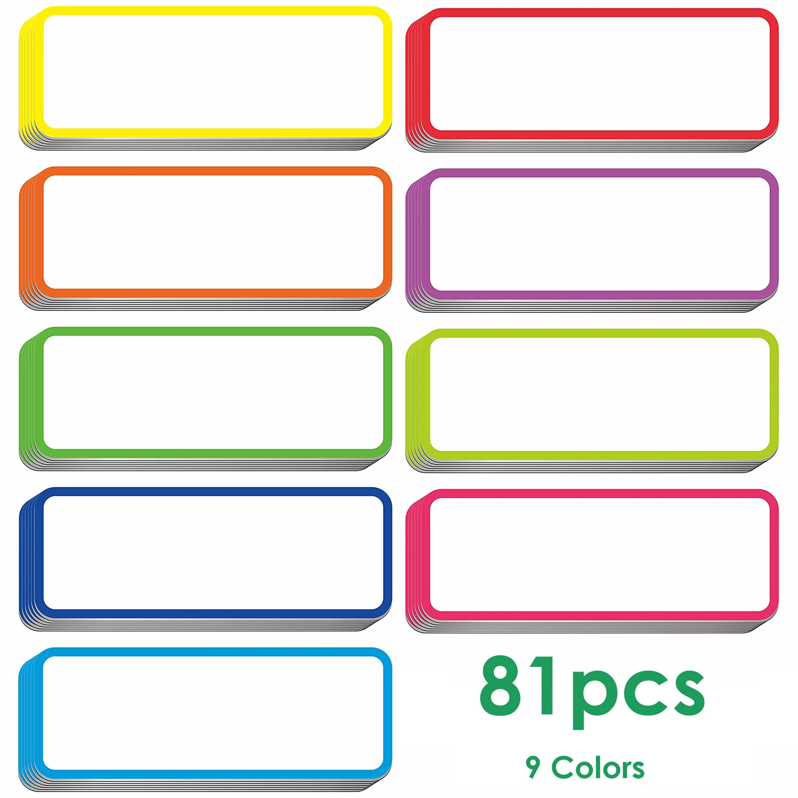Dry Erase Labels Name Plate Tags Flexible Label