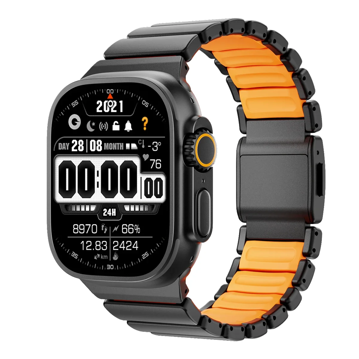 Titanium Silicone Magnetic Strap for Apple Watch Ultra 3/2 49mm thumbnail 5