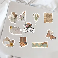 10/25/50pcs Aesthetic Vintage Diary Graffiti Stickers for DIY Scrapbooking Suitcase Water Bottle Phone Guitar Laptop 4