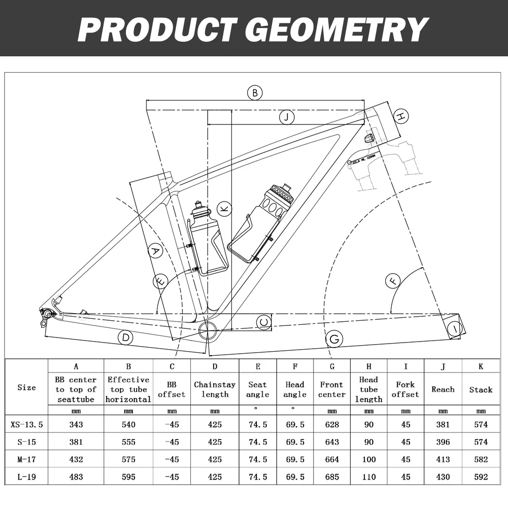 Bicycle Frame Bicycle Parts Spcycle 27.5er Carbon MTB Frame EPS Technology 148x12mm 13.5/15/17inch Hardtail Kids MTB