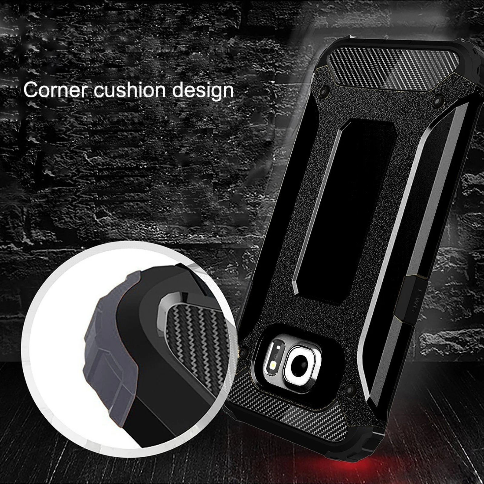 For Galaxy S6 / G920 Tough Armor TPU + PC Combination Case Back Cover