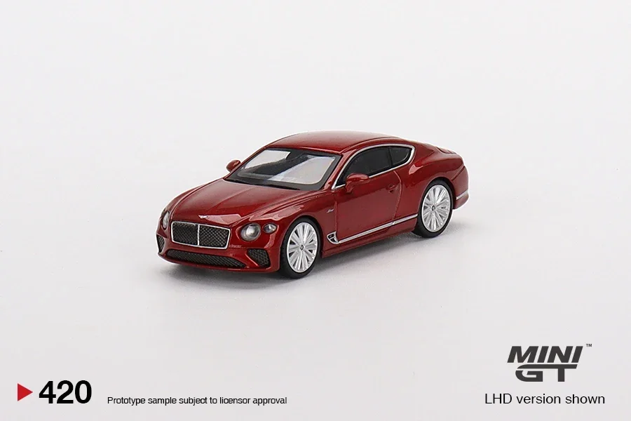 

MINI GT 1:64 Bentley Continental GT Speed 2022 Candy Red MGT00420-CH LHD Alloy Die Cast Sports Car Model Collection