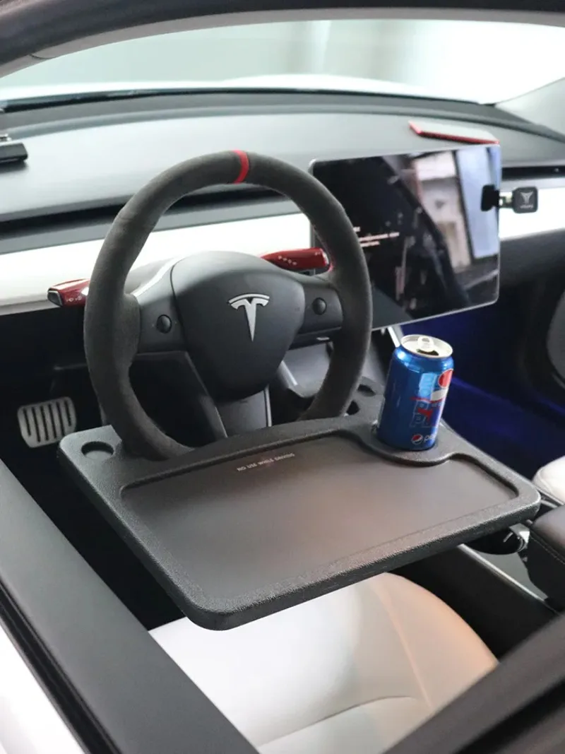 Tesla Laptop Steering Wheel Table | Model 3 X S Y - Tesla League