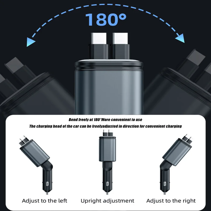 A four-wheel vehicle charger with a starry night light and ambient light, supporting fast charging