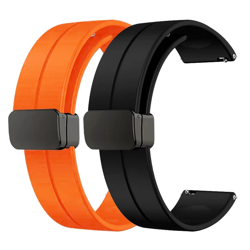 Premium Silicone Magnetic Watch Strap - Waterproof, Durable, and Comfortable