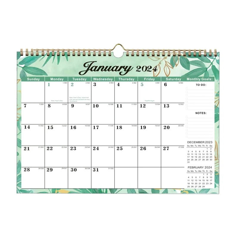 

1 PCS 2024 Desk Calendar 16.8Inch X 12Inch Eco-Friendly & High Quality January 2024 - June 2025