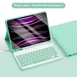 Versatile Keyboard Case for iPad - Enhanced Protection and Functionality (Light green No Mouse)