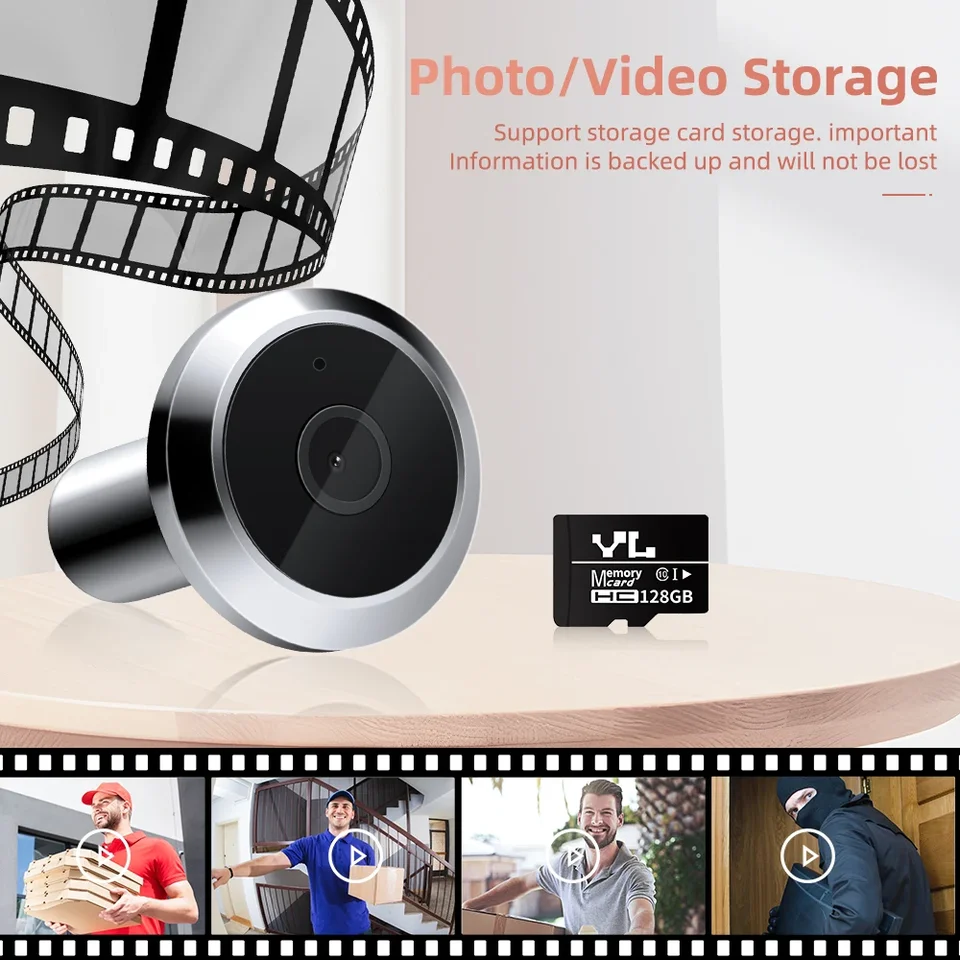 Full HD 1080P WiFi Smart Home Videodeurbel-Draadloze Video Deurbel Inclusief Chime Deur Bel Met Camera