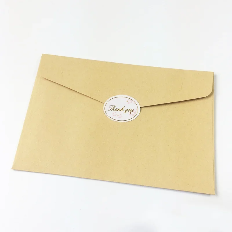 120 Pcs/lot Gold-plated 'Thank you' Sealing Label Vintage floret Scrapbooking DIY Gifts Posted Baking Wedding Decoration sticker