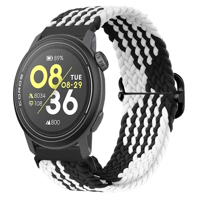 Sports Soft Nylon Braided Strap - Comfortable 20mm/22mm Bracelet for Smartwatches