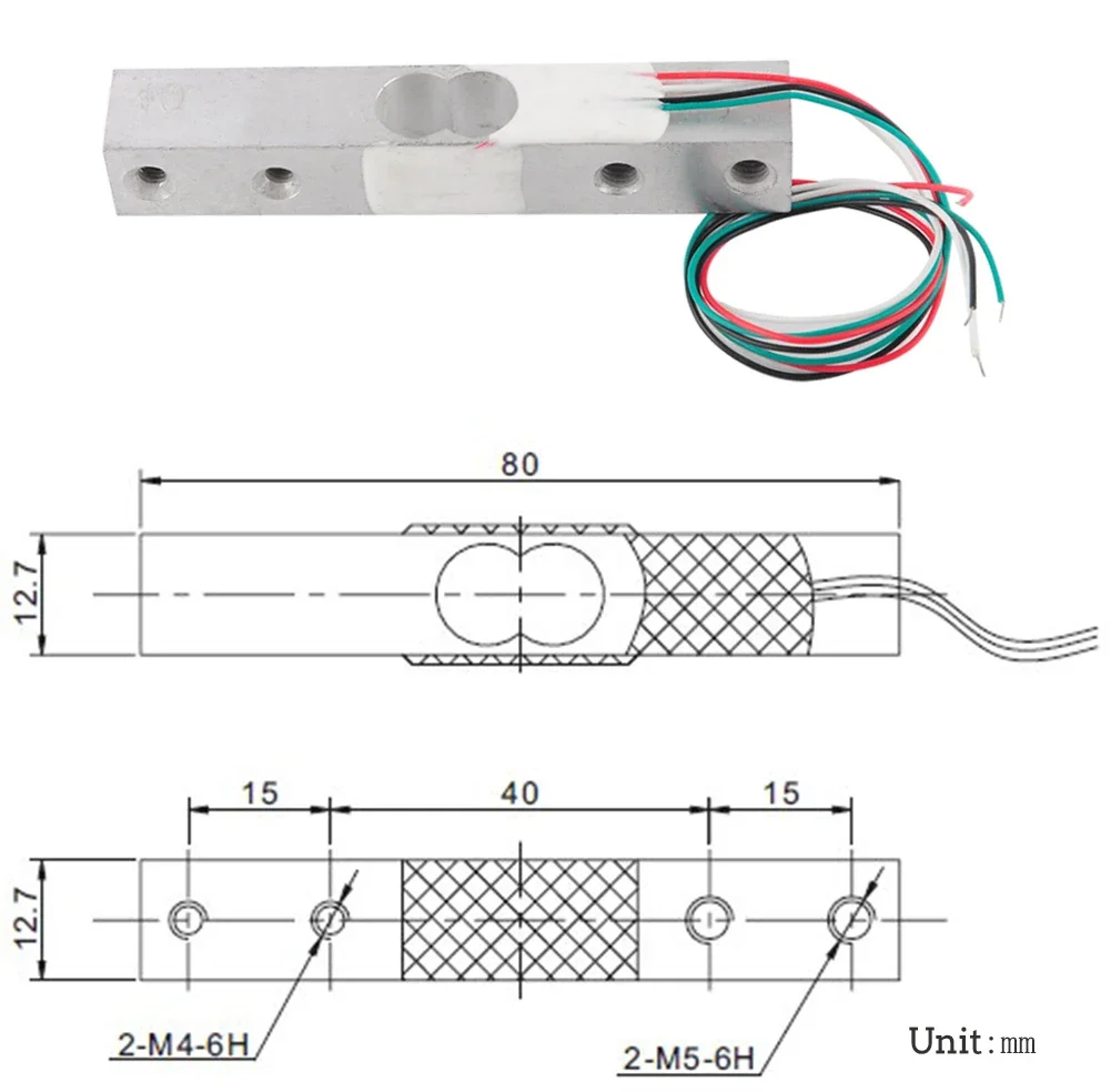 Rcmall YZC-133 přenosné břemeno senzor 1KG 2KG 3KG 5KG 10KG 20KG nakládat buňka vážení senzor pro elektronická hudební stupnice HX711 inzerát modul