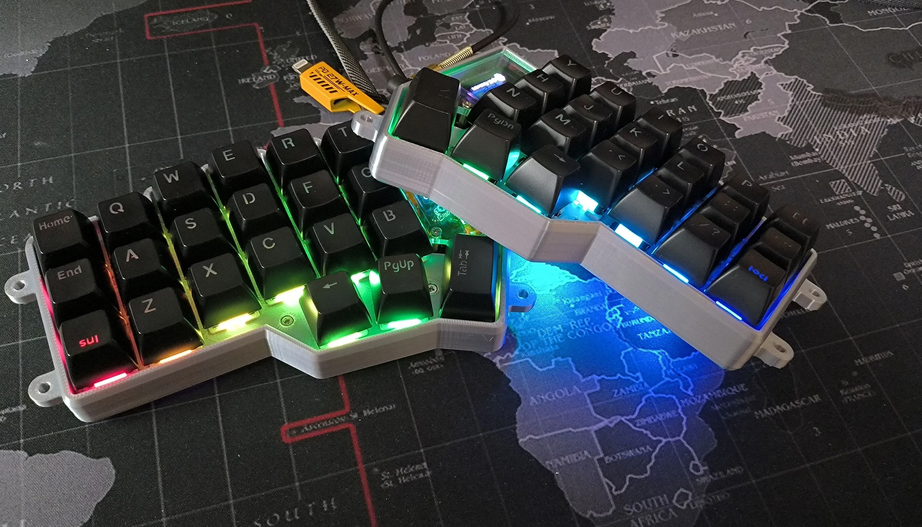 Echome-カスタム分割されたキーボードキット,カスタムアクリル