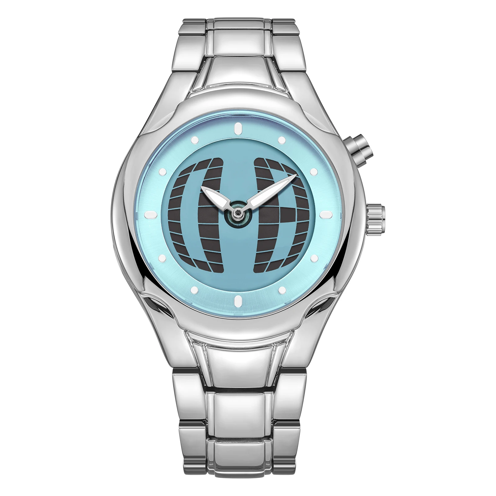 Men's Dual Movement Quartz Watch with Electronic Display, Water-Resistant & Luminous Dial