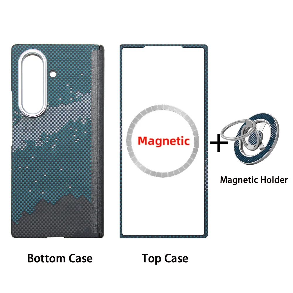 Sleek Carbon Fiber Magnetic Phone Case - Ultra-Thin Aramid Protection