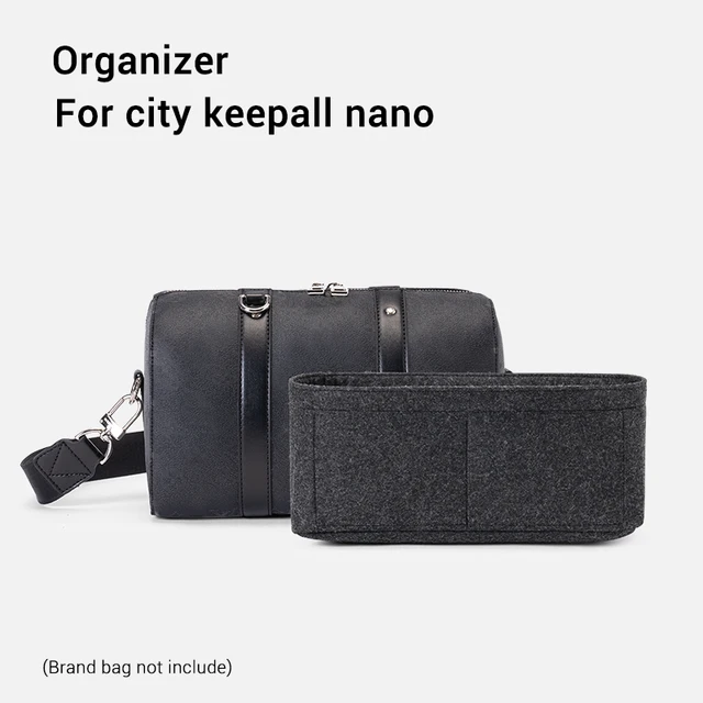  Wallet Organizer Inserts for LV city keepall nano 25 inner bag  xs lining storage inner bag insert3077Black grey-L : Clothing, Shoes &  Jewelry