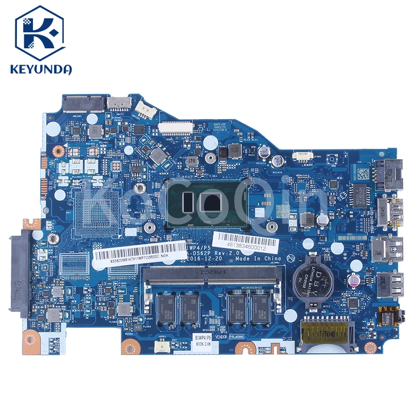 Description Picture 2 of item4G For Iconic Brand Ideapad 110-15ISK Notebook Mainboard Laptop LA-D562P 5B20L8290211 5B20L8287811 Pentium i3i5i7 6th Gen Motherboard